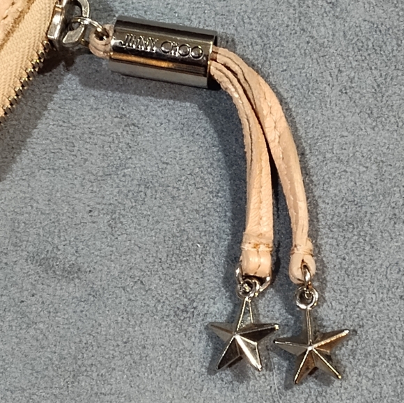 Jimmy Choo Filipa Wallet Pearlized Pink with StarStuds and Crystals - Picture 11 of 13